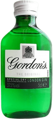 6,95 € Spedizione Gratuita | Gin Gordon's Regno Unito Bottiglia Miniatura 5 cl