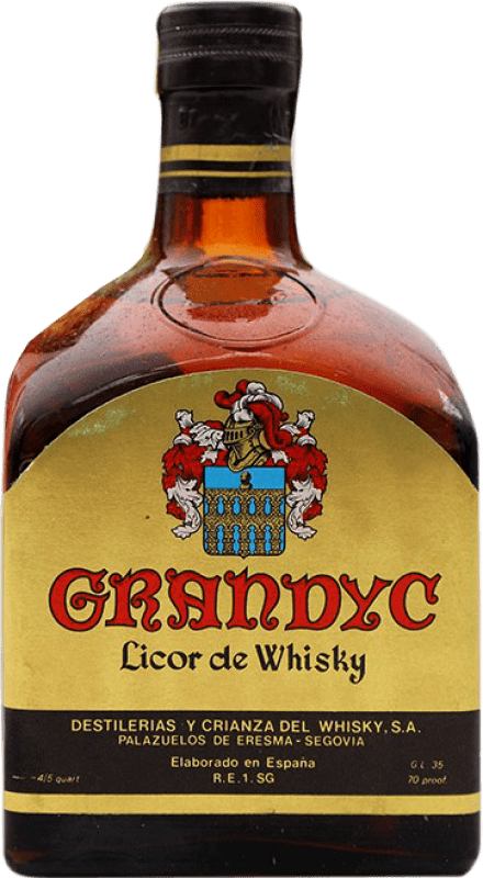 139,95 € Envio grátis | Licores DYC GranDyc Whisky Licor Espanha Garrafa 70 cl