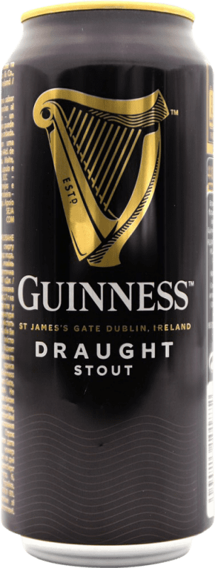 5,95 € Envío gratis | Cerveza Guinness Draught Stout Irlanda Lata 50 cl