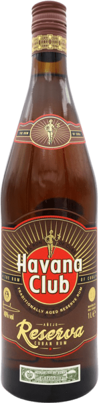 28,95 € Spedizione Gratuita | Rum Havana Club Añejo — Invecchiato, Riserva Cuba 1 L