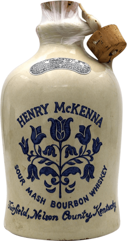 744,95 € 免费送货 | 波本威士忌 Henry McKenna. 收藏家标本 美国 6 岁 特别的瓶子 1,75 L