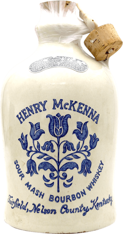 744,95 € Envio grátis | Whisky Bourbon Henry McKenna. Espécime de Colecionador Estados Unidos 6 Anos Garrafa Especial 1,75 L