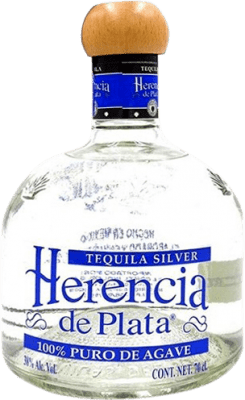 63,95 € 免费送货 | 龙舌兰 Herencia de Plata. Silver 墨西哥 瓶子 70 cl