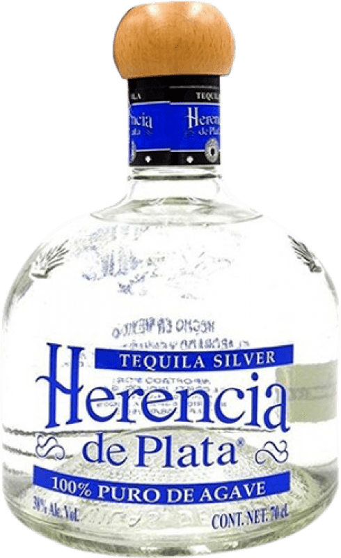 63,95 € Free Shipping | Tequila Herencia de Plata. Silver Mexico Bottle 70 cl