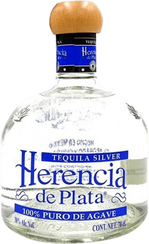 43,95 € Envio grátis | Tequila Tequilas del Señor Herencia de Plata Silver México Garrafa 70 cl