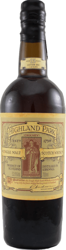 756,95 € Envio grátis | Whisky Single Malt Highland Park Earl Magnus Espécime de Colecionador Reino Unido 15 Anos Garrafa 70 cl