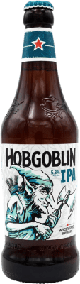 3,95 € Kostenloser Versand | Bier Hobgoblin IPA — India Pale Ale Großbritannien Medium-Flasche 50 cl