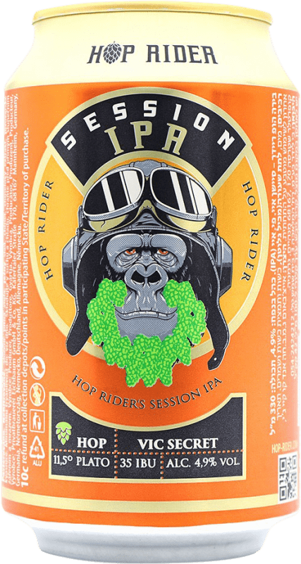 2,95 € 免费送货 | 啤酒 Hop Rider Session IPA — India Pale Ale 西班牙 罐 33 cl