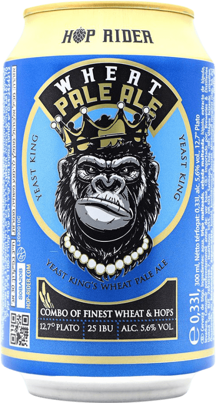 2,95 € 送料無料 | ビール Hop Rider Pale Ale スペイン 缶 33 cl Wheat — 小麦