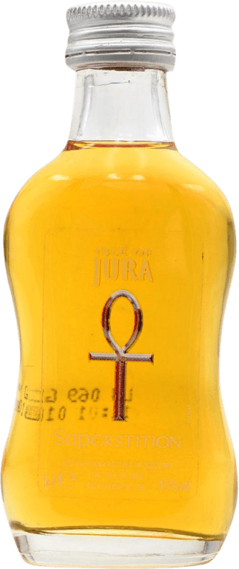 36,95 € Free Shipping | Single Malt Whisky Isle of Jura Superstition United Kingdom Miniature Bottle 5 cl