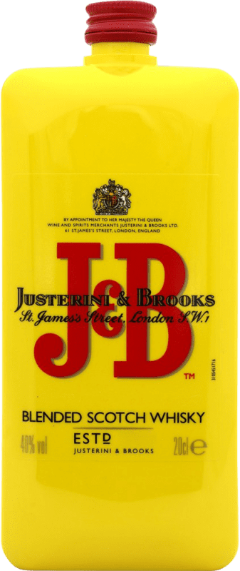 6,95 € 送料無料 | ブレンデッドウイスキー J&B イギリス 小瓶 20 cl