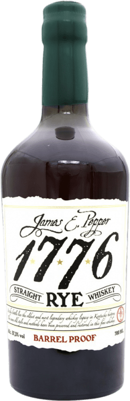 73,95 € 免费送货 | 威士忌混合 ‎James E. Pepper 1776 Straight Rye 美国 瓶子 70 cl