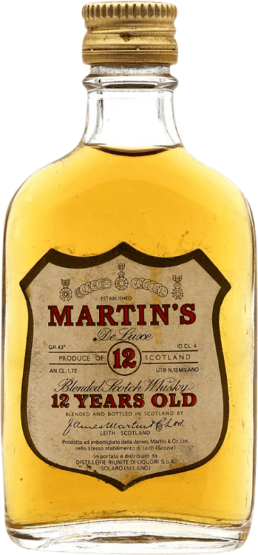 9,95 € 免费送货 | 威士忌混合 James Martin's 英国 12 岁 微型瓶 4 cl