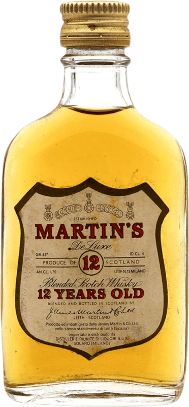 9,95 € Envoi gratuit | Whisky Blend James Martin's Royaume-Uni 12 Ans Mini-Bouteille 4 cl