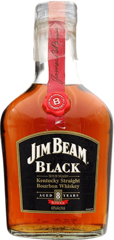 573,95 € Free Shipping | Whisky Bourbon Jim Beam Black Collector's Specimen United States 8 Years Bottle 70 cl