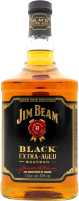 43,95 € Envío gratis | Whisky Bourbon Jim Beam Black Extra Aged Estados Unidos Botella 1 L