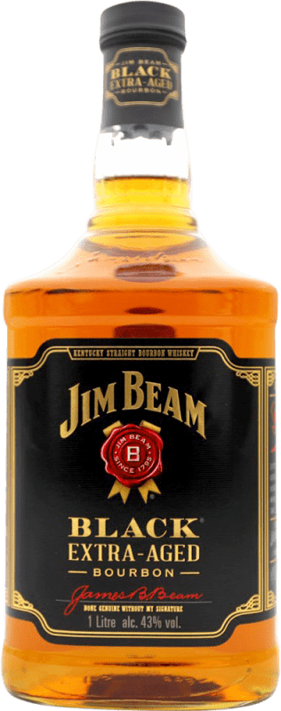 43,95 € Envío gratis | Whisky Bourbon Jim Beam Extra Barrel Aged — Envejecido en Barrica Estados Unidos Botella 1 L