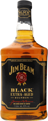 46,95 € Бесплатная доставка | Виски Бурбон Jim Beam Black Extra Aged Соединенные Штаты бутылка 1 L