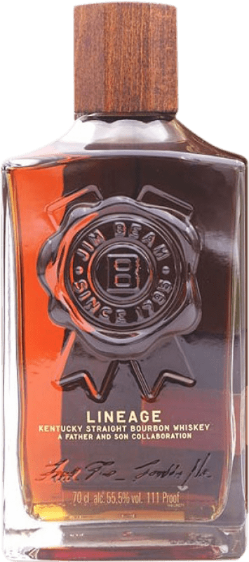 411,95 € Free Shipping | Bourbon Whisky Jim Beam Lineage United States 15 Years 70 cl