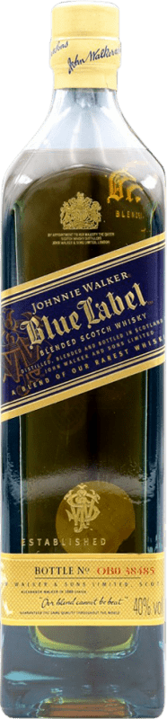 69,95 € Free Shipping | Blended Whisky Johnnie Walker Blue Label United Kingdom Small Bottle 20 cl