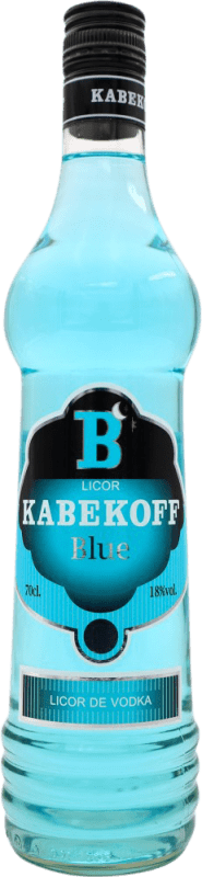 7,95 € Envío gratis | Licores Kabekoff Vodka Blue España Botella 70 cl