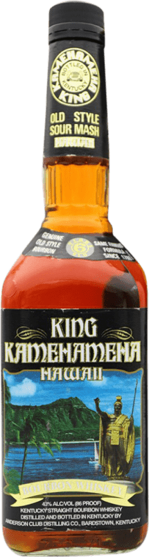 546,95 € Free Shipping | Bourbon Whisky King Kamehameha. Hawaii United States 6 Years Bottle 70 cl