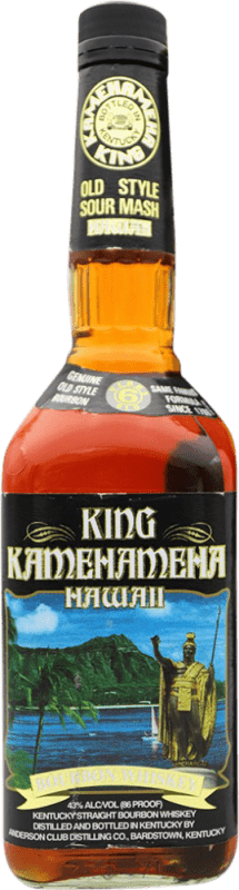 546,95 € Envio grátis | Whisky Bourbon King Kamehameha. Hawaii Estados Unidos 6 Anos Garrafa 70 cl