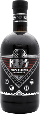 73,95 € 送料無料 | ラム Kiss Diamond Black — ブラックエディション ドミニカ共和国 ミディアムボトル 50 cl