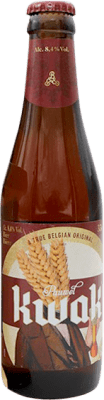 32,95 € Envío gratis | Caja de 4 unidades Cerveza Kwak Bélgica Botellín Tercio 33 cl