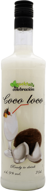 9,95 € Envio grátis | Schnapps La Celebración Loco Cocktail Espanha 70 cl Coco