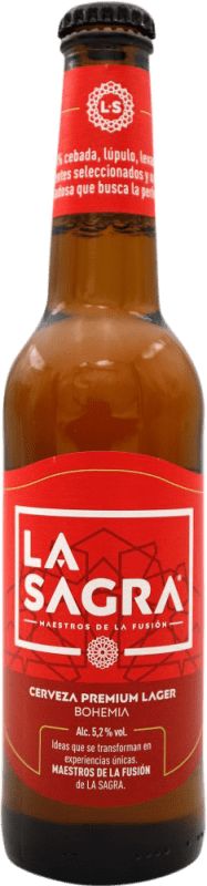 2,95 € 免费送货 | 啤酒 La Sagra Bohemia Lager 西班牙 三分之一升瓶 33 cl