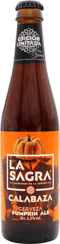 3,95 € Spedizione Gratuita | Birra La Sagra Calabaza Spagna Bottiglia Terzo 33 cl