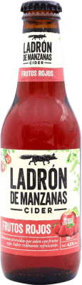2,95 € Free Shipping | Cider Ladrón de Manzanas Frutos Rojos Spain Small Bottle 25 cl