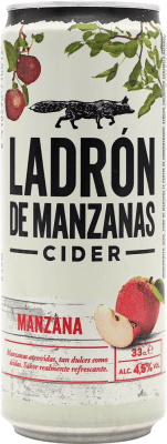 3,95 € 免费送货 | 苹果酒 Ladrón de Manzanas Manzana 西班牙 铝罐 33 cl