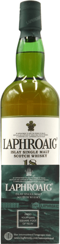 672,95 € Spedizione Gratuita | Whisky Single Malt Laphroaig Diamond Jubilee Regno Unito 18 Anni Bottiglia 70 cl