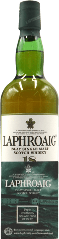 672,95 € Envio grátis | Whisky Single Malt Laphroaig Diamond Jubilee Reino Unido 18 Anos Garrafa 70 cl