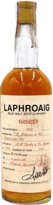 54 117,95 € Envio grátis | Whisky Single Malt Mongiardino Samaroli From Laphroaig Reino Unido 14 Anos Garrafa 70 cl Exemplar de colecionador Não Próprio para Consumo