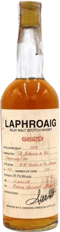 54 117,95 € Spedizione Gratuita | Whisky Single Malt Mongiardino Samaroli From Laphroaig Esemplare da Collezione Regno Unito 14 Anni Bottiglia 70 cl