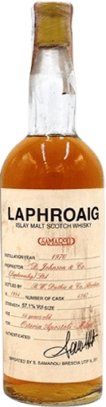 54 117,95 € 免费送货 | 威士忌单一麦芽威士忌 Mongiardino Samaroli From Laphroaig 收藏家标本 英国 14 岁 瓶子 70 cl