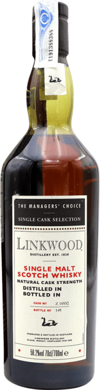 541,95 € Envoi gratuit | Whisky Single Malt Linkwood The Managers' Choice Royaume-Uni 70 cl