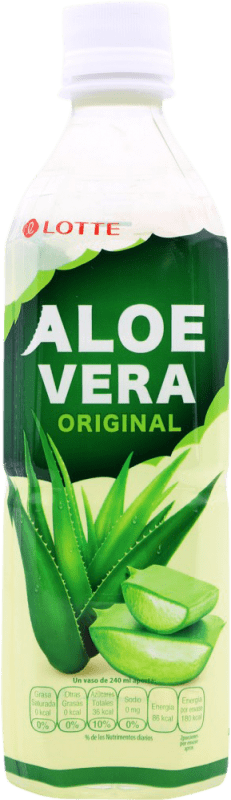 2,95 € 送料無料 | 飲み物とミキサー Lotte Aloe Vera 韓国、共和国 ボトル Medium 50 cl