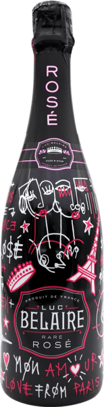 26,95 € Envío gratis | Espumoso rosado Luc Belaire Rare Rosé Edición Gregoire Devin Francia Botella 75 cl