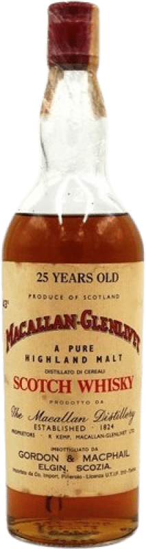 4 741,95 € Envoi gratuit | Single Malt Whisky Glenlivet at Macallan Spécimen de Collection Royaume-Uni 25 Ans Bouteille 70 cl