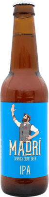 2,95 € Free Shipping | Beer Madrí IPA — India Pale Ale Spain Third-Liter Bottle 33 cl