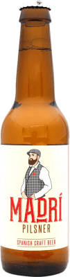 2,95 € Бесплатная доставка | Пиво Madrí Pilsner — Пилснер Испания Бутылка на треть 33 cl