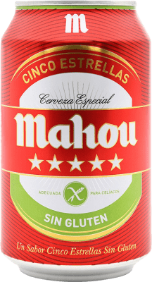 2,95 € 送料無料 | ビール Mahou 特別 スペイン 缶 33 cl Gluten Free — グルテンフリー