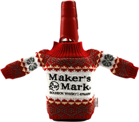 59,95 € 送料無料 | ウイスキー バーボン Maker's Mark Jumper Christmas Edition アメリカ ボトル 70 cl