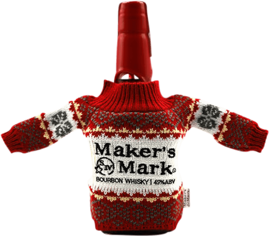 59,95 € Kostenloser Versand | Bourbon Whisky Maker's Mark Jumper Christmas Limitierte Edition Vereinigte Staaten Flasche 70 cl