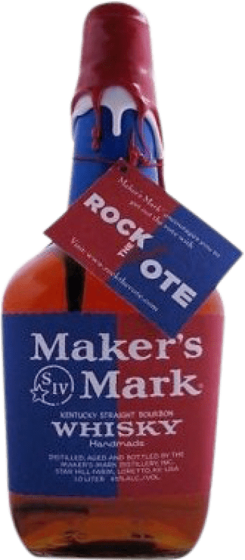 158,95 € Spedizione Gratuita | Whisky Bourbon Maker's Mark Rock The Vote stati Uniti Bottiglia 1 L
