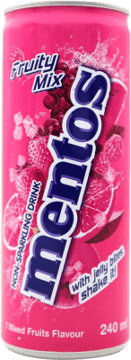 3,95 € 免费送货 | 饮料和搅拌机 Mentos Fruity Mix 荷兰 铝罐 25 cl